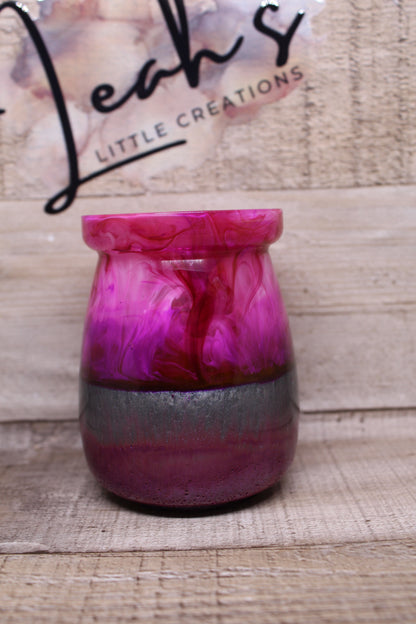 Pink & Grey Jar