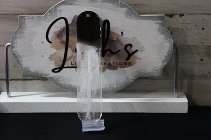 Black, White, Glitter Bookmark W/Black Tassel Customizable